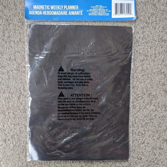 FREE gift w/ purchase - Magnetic Weekly Planner - Picture 3 of 3